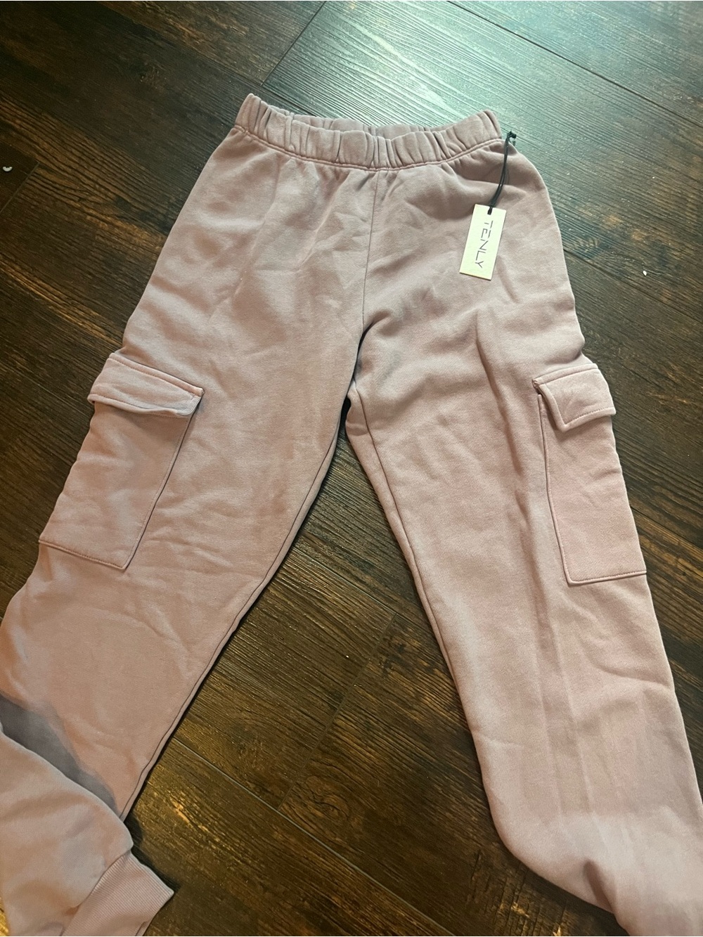 TENLY Girls Lavender Cargo Joggers with Elastic Waist